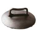 Pre-Seasoned Cast Iron Grill Pan with Press